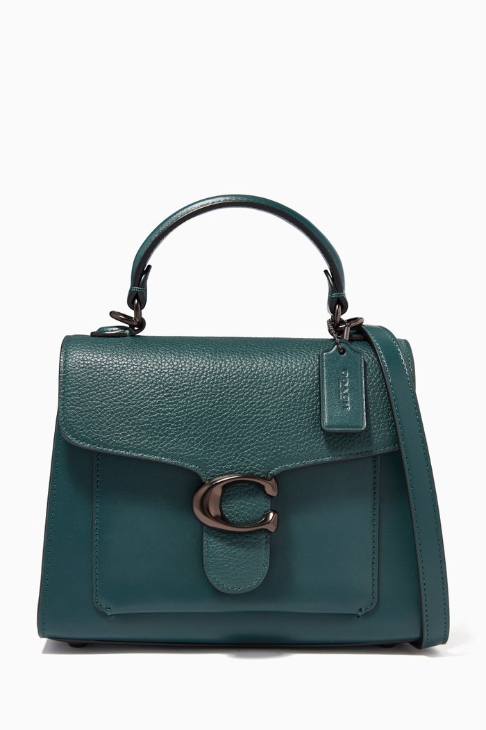 

Tabby Top Handle 20 in Mix Leather, Green