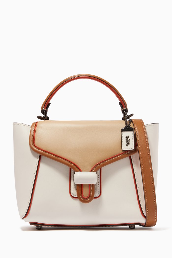 

Courier Carryall 23 in Colourblock Leather, White