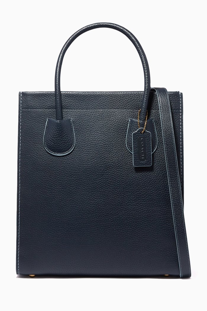 

Cashin Carry Tote 29 in Pebble Leather, Blue