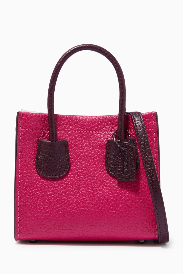 

Cashin Carry Tote 14 in Colorblock Pebble Leather, Pink