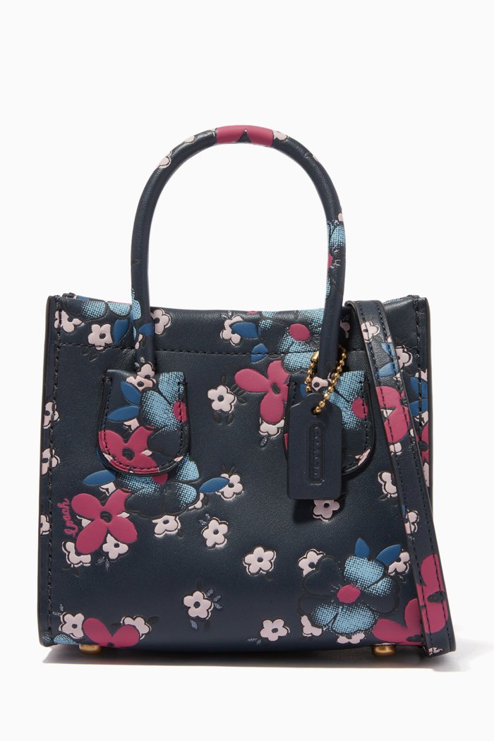 

Cashin Carry Tote 14 in Blocked Floral Print Leather, Multicolour