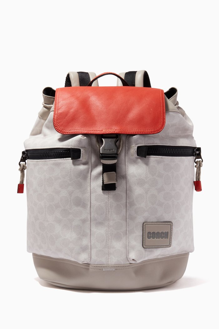 

Pacer Utility Backpack in Signature Canvas, Yellow