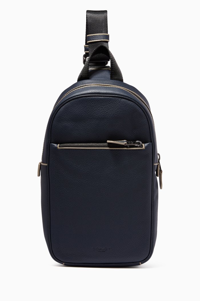 

Metropolitan Soft Pack in Pebble Leather, Blue