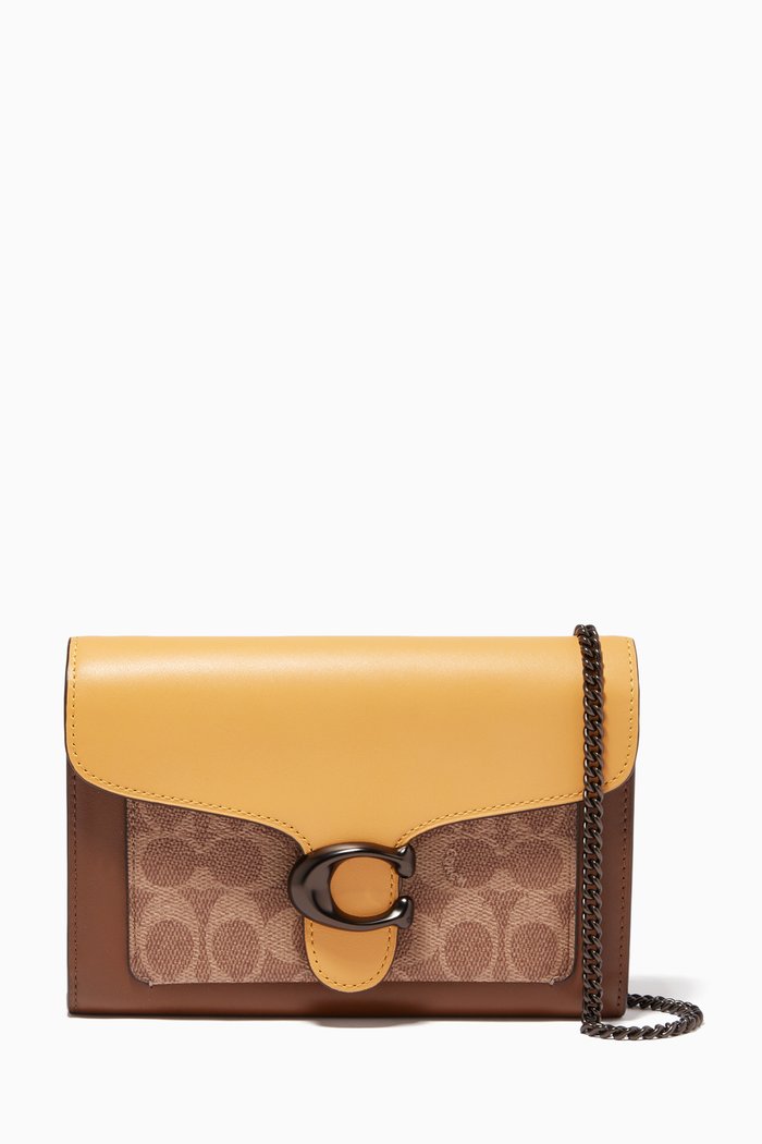 

Tabby Chain Clutch in Colorblock Signature Canvas, Multicolour