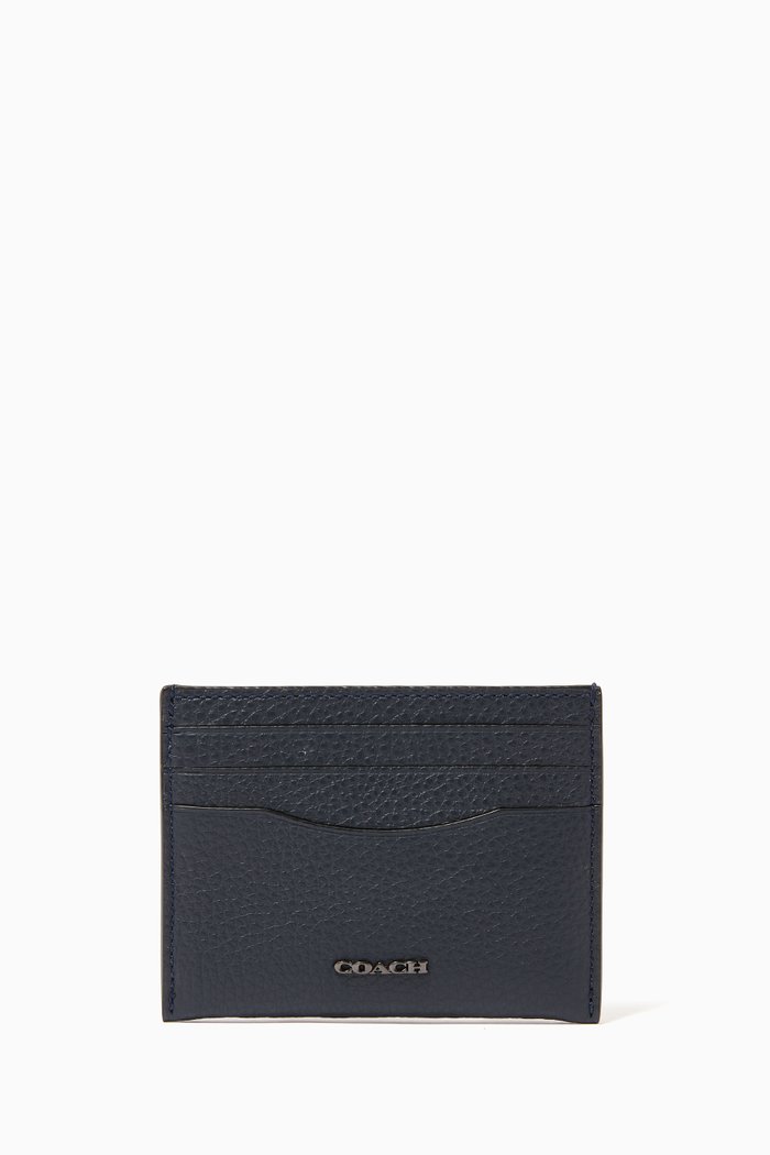 

Card Case in Pebble Leather, Red