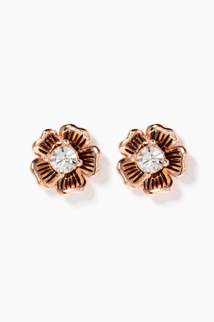 

Mini Tea Rose 2-in-1 Stud Earrings, Rose gold