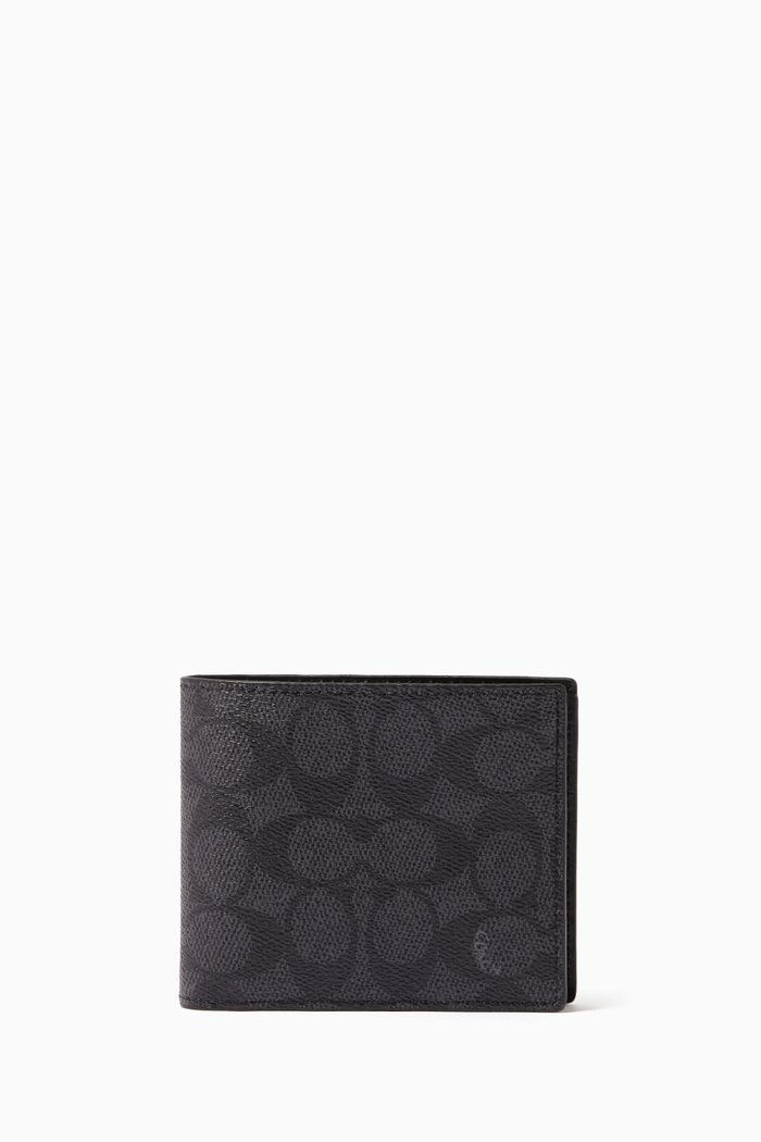

3-in-1 Wallet in Signature Canvas, Black