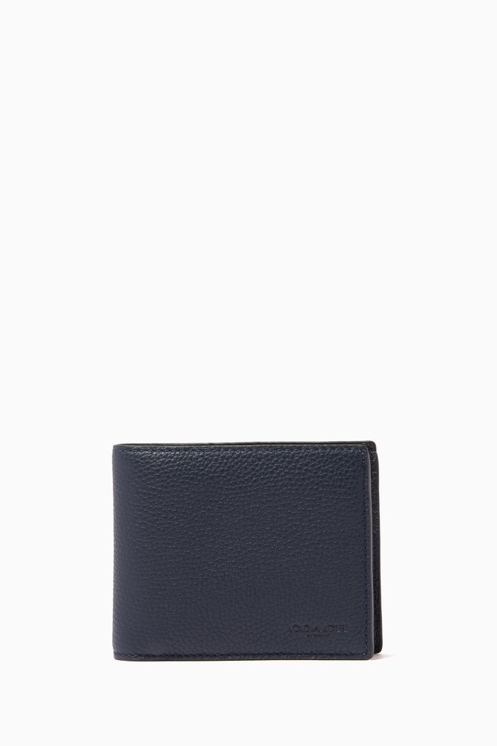 3-in-1 Wallet with Signature Canvas Detail, Grey