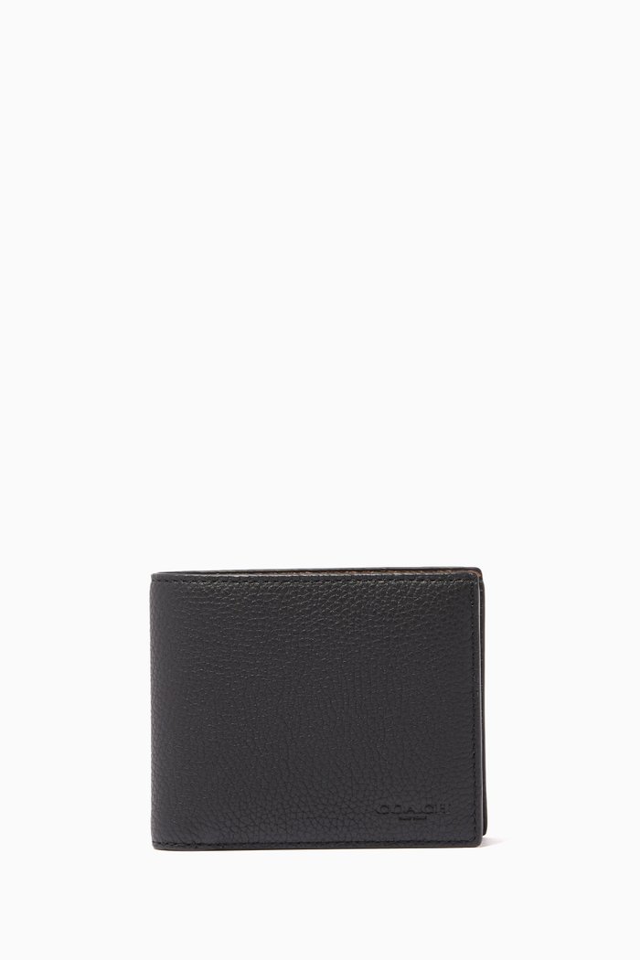 3-in-1 Wallet with Signature Canvas Detail, Brown