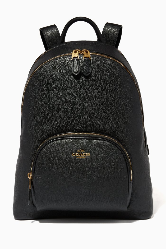 

Carrie Backpack in Pebble Leather, Black