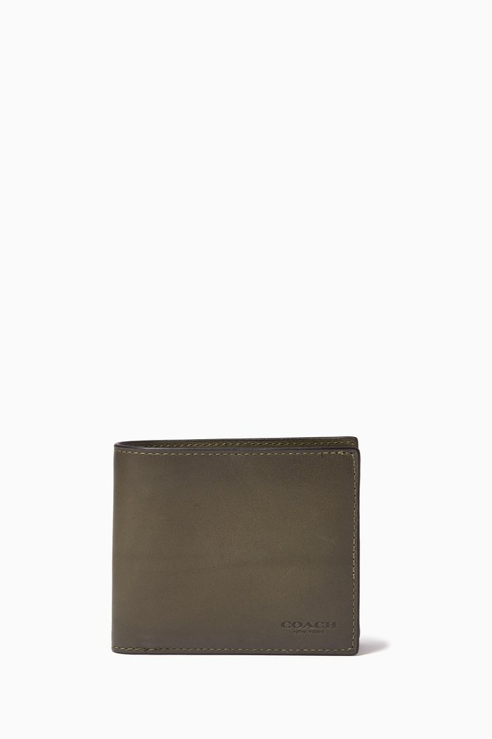 

3-in-1 Wallet in Sport Calf Leather, Green