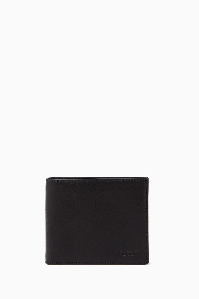 

3-in-1 Wallet in Sport Calf Leather, Black