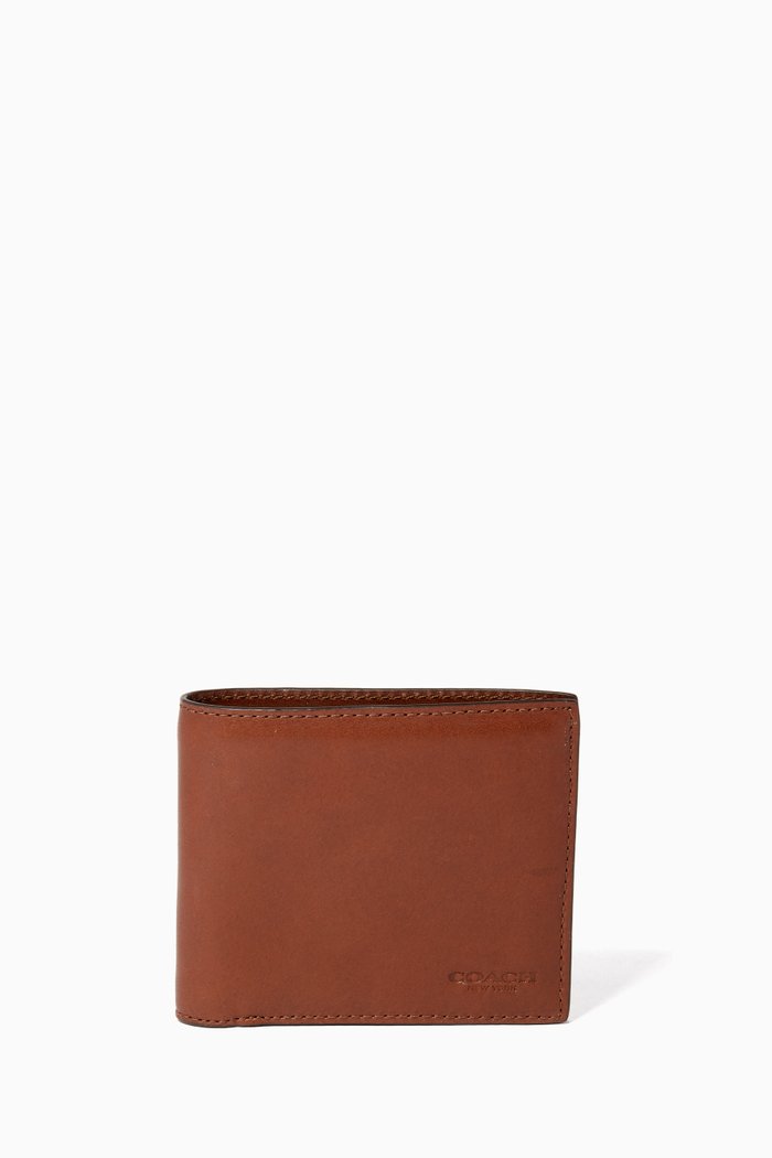 

Sport Calf Leather 3-in-1 Wallet, Brown
