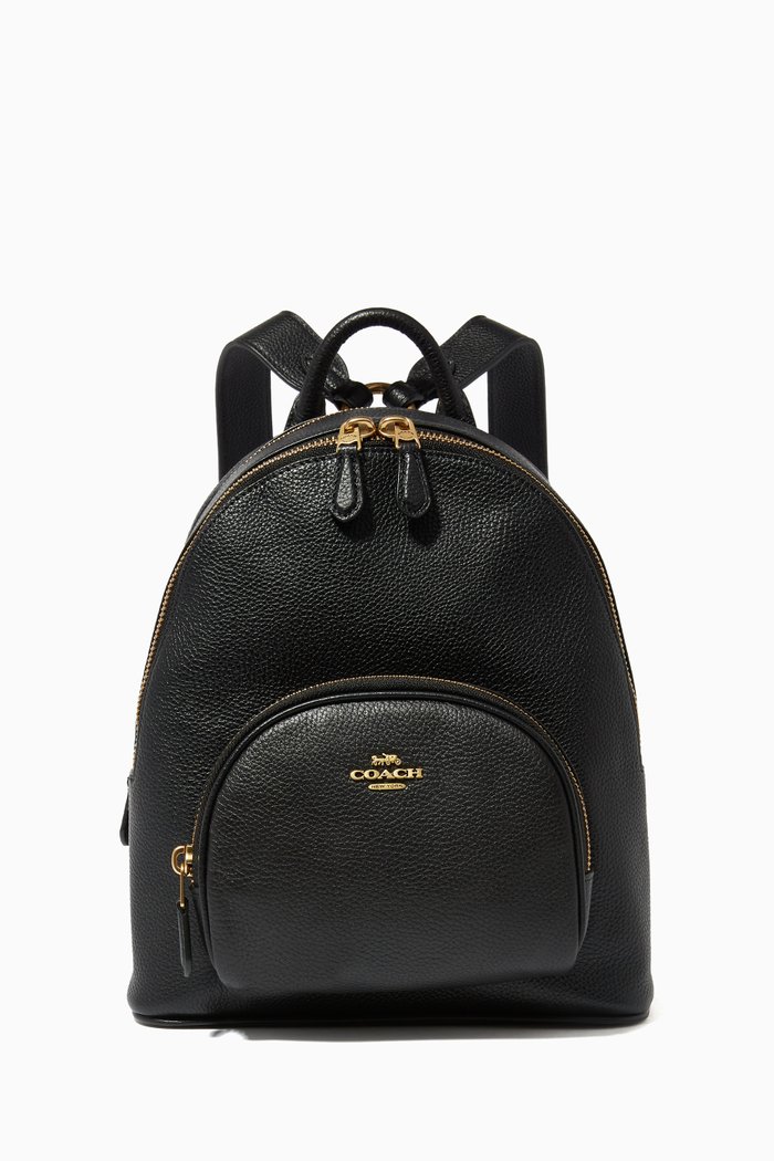 

Carrie Backpack 23 in Pebble Leather, Black
