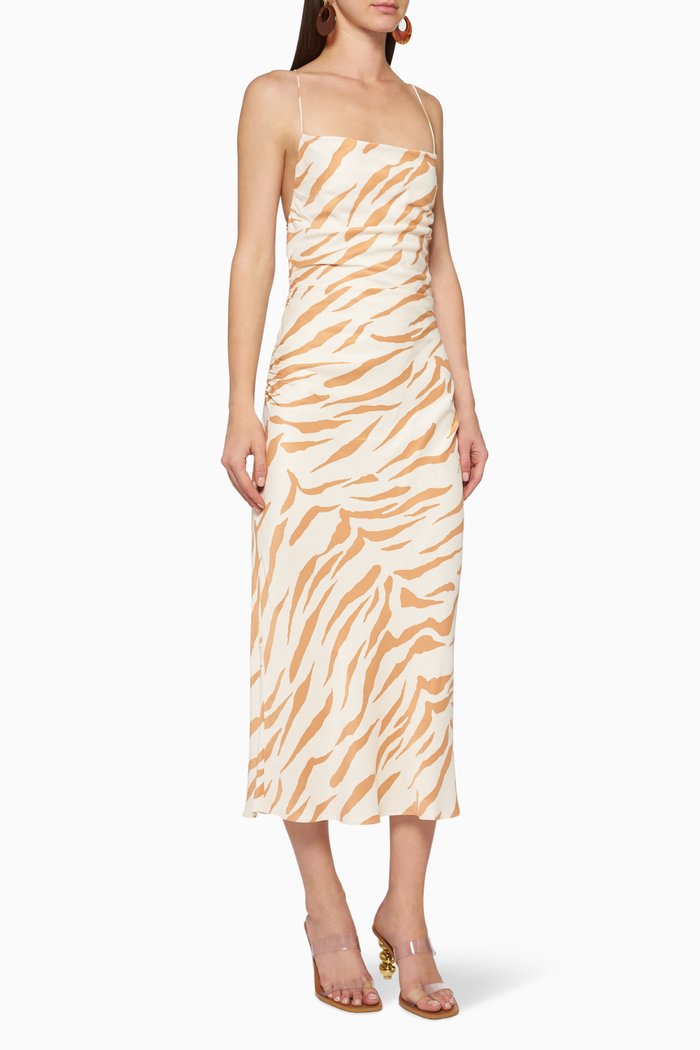 

Alto Ruched Backless Dress, Multicolour