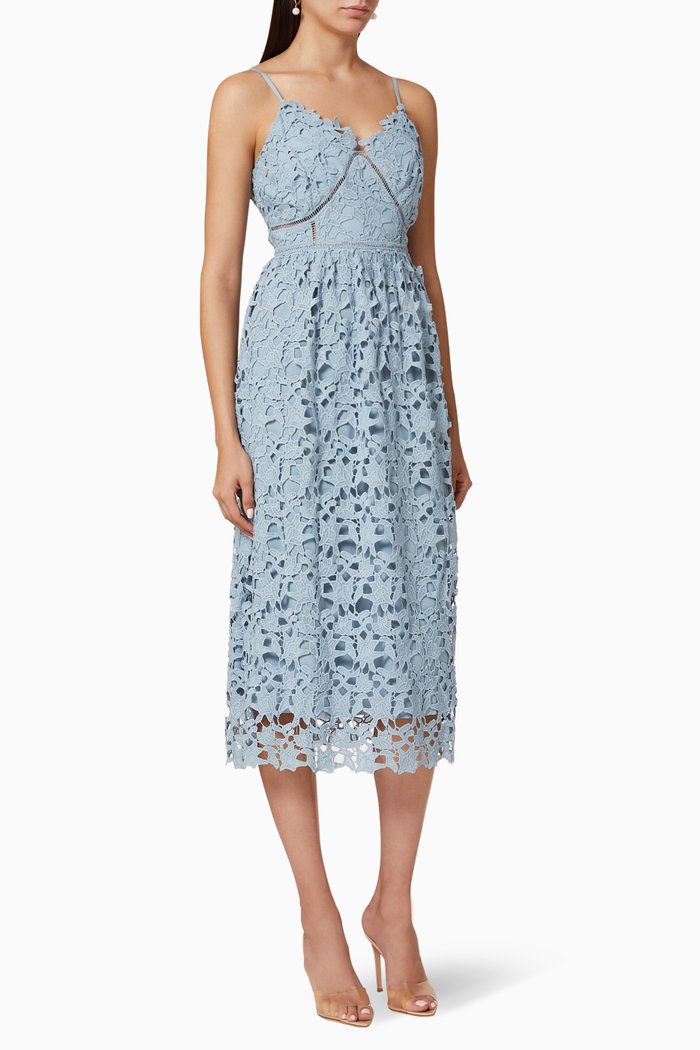 

Yasulie Lace Midi Dress, Blue