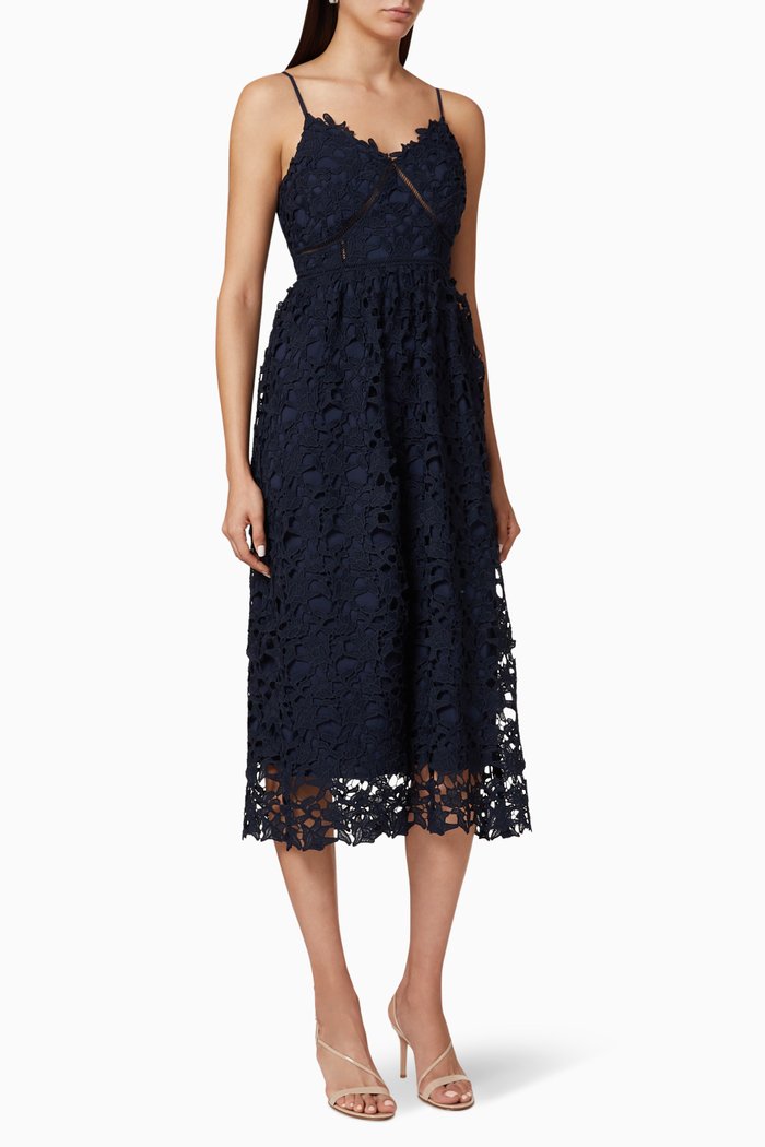 

Yasulie Lace Midi Dress, Blue