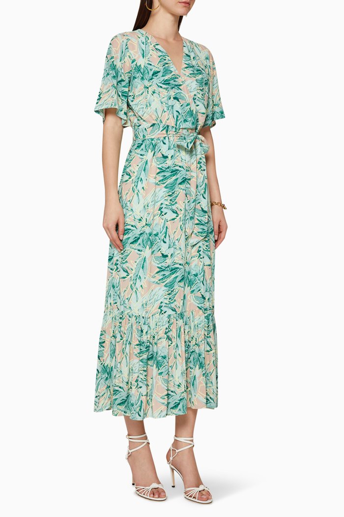 

Yasnala Floral Wrap Dress, Multicolour