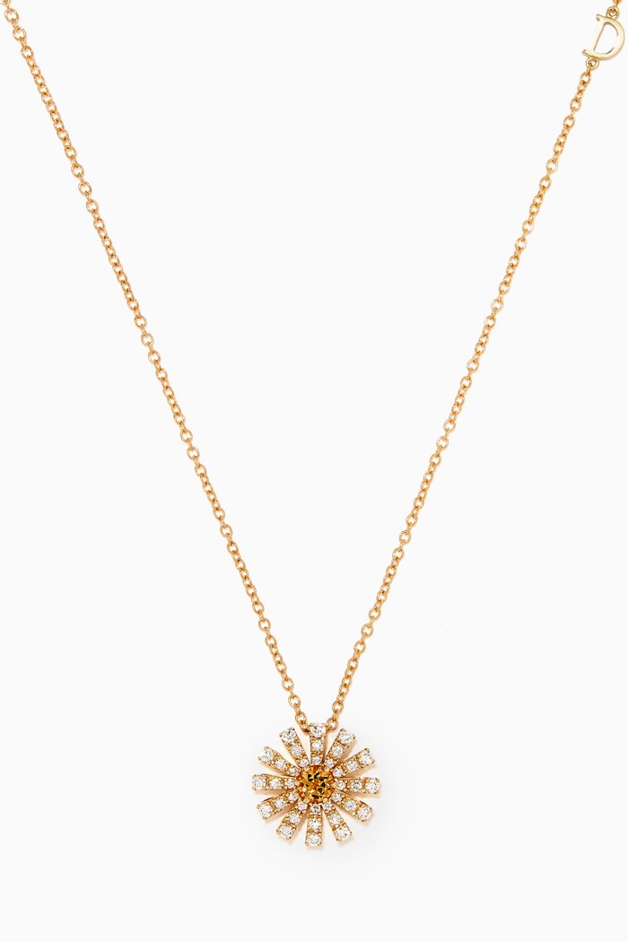 

Margherita Diamond & Citrine Quartz Necklace in 18kt Yellow Gold