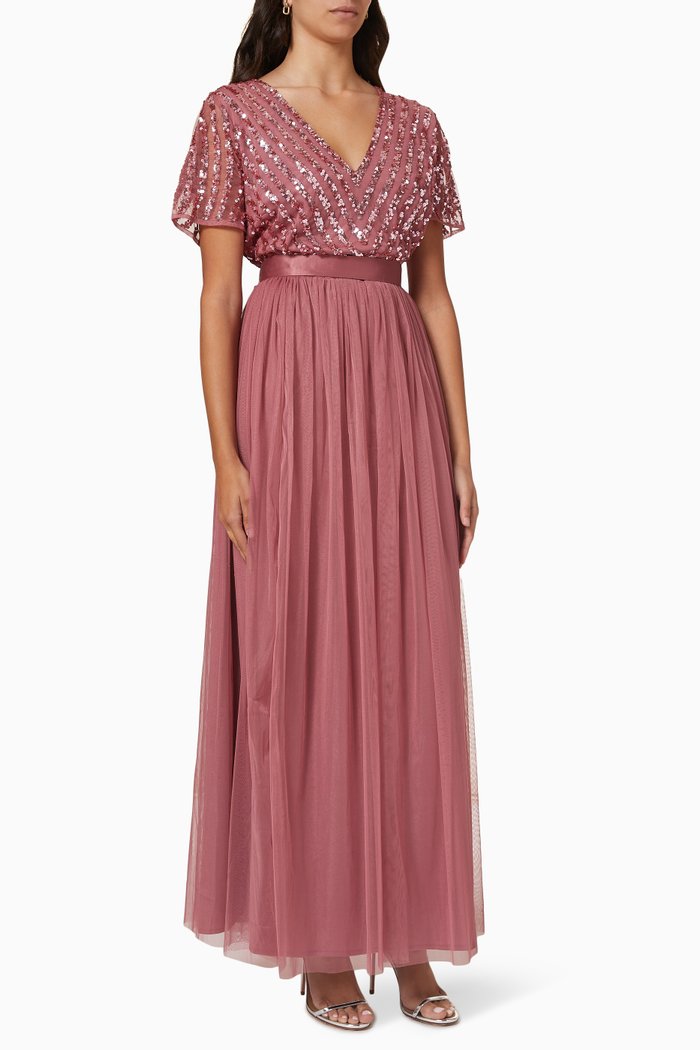 

Sequin Tulle Dress, Pink