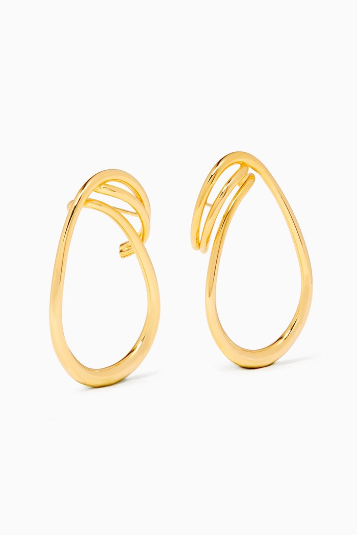 

Maxi Round Trip Earrings in 18kt Vermeil, Yellow