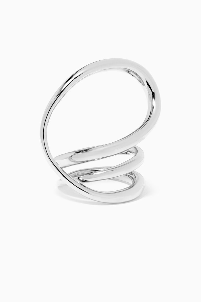 

Round Trip Ring in Rhodium Plated Sterling Silver