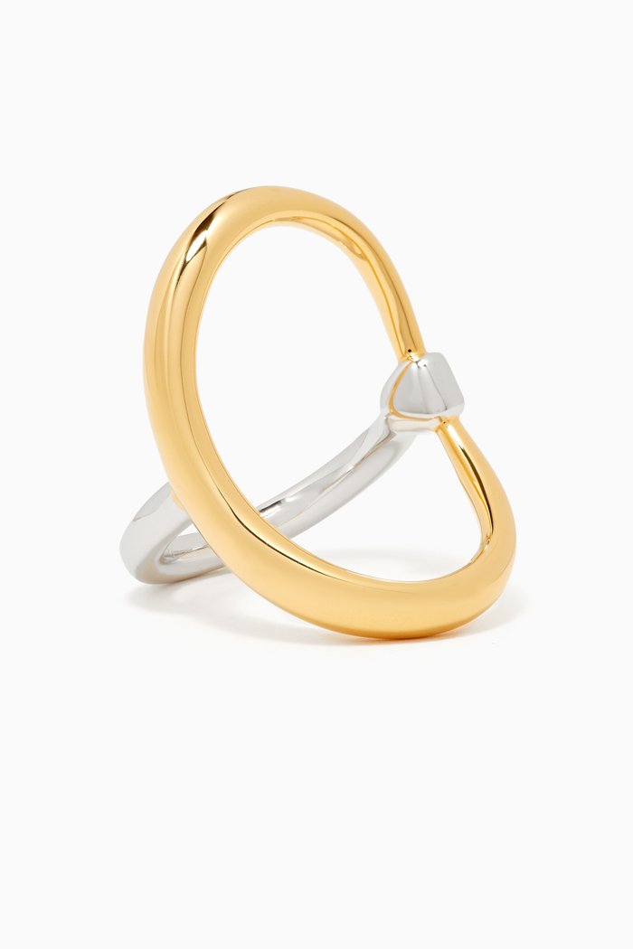 

Turtle Ring in 18kt Vermeil, Multicolour
