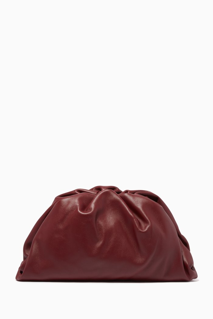 The Pouch Butter Calf Clutch, Burgundy