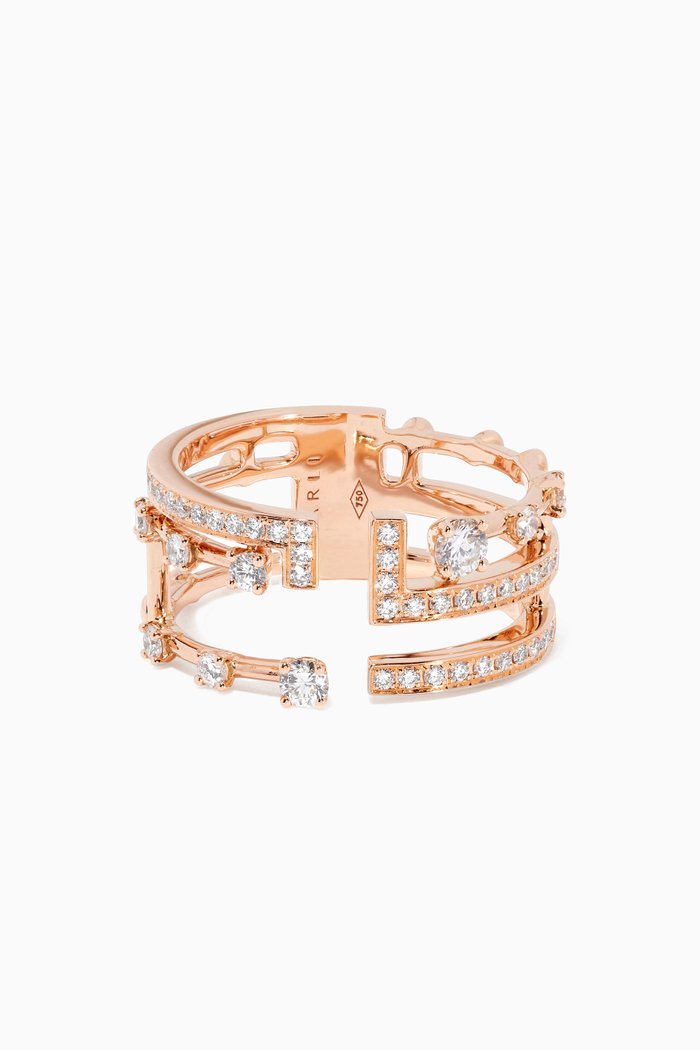 

Avenues Diamond Ring in 18kt Rose Gold