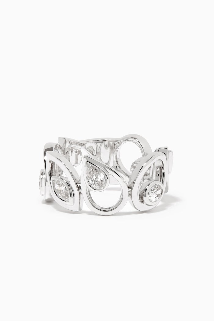 

Rock Multi-Shape Diamond Ring, Silver