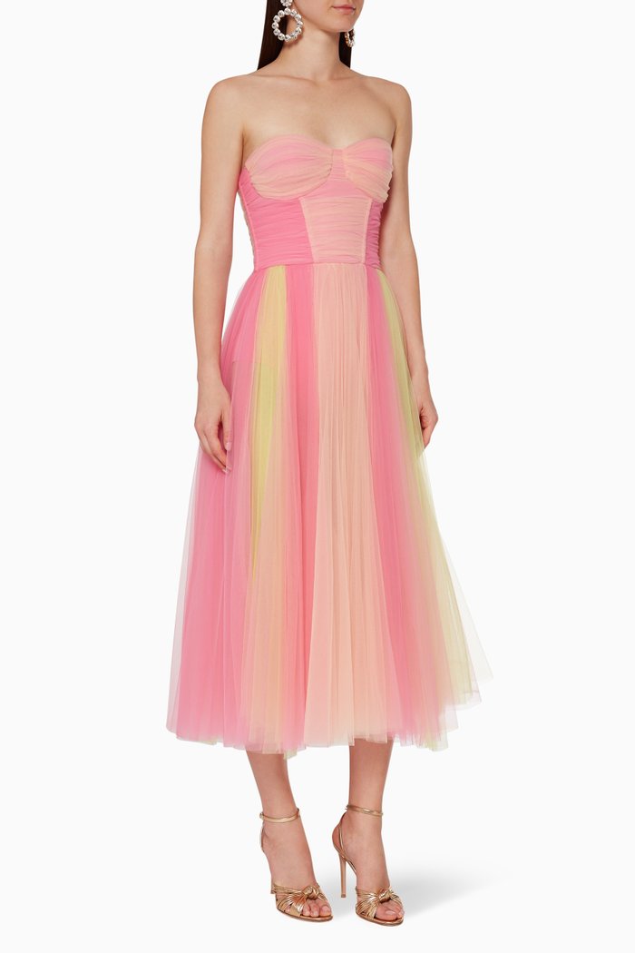 

Tulle Midi Dress, Multicolour