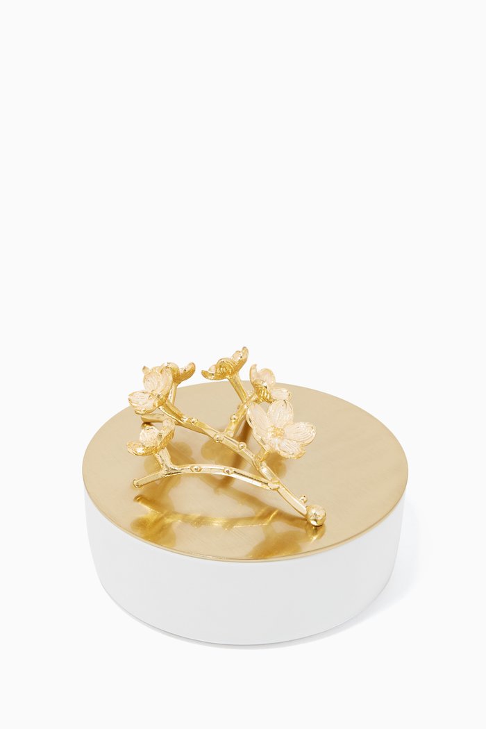 

Cherry Blossom Large Box, White