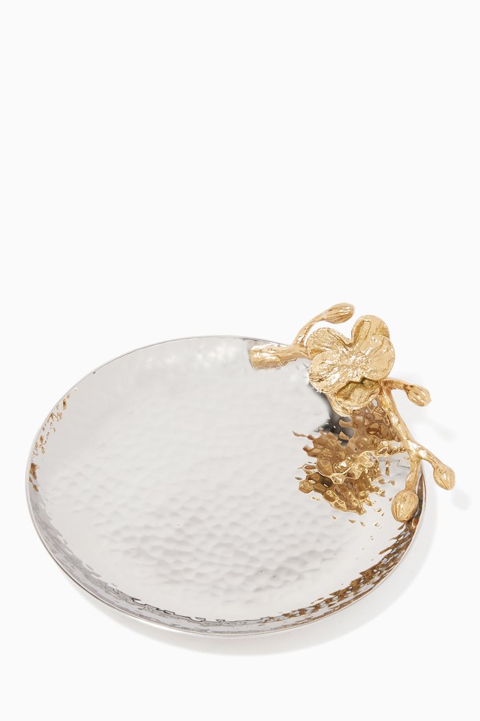 

Golden Orchid Decorative Tray, Multicolour