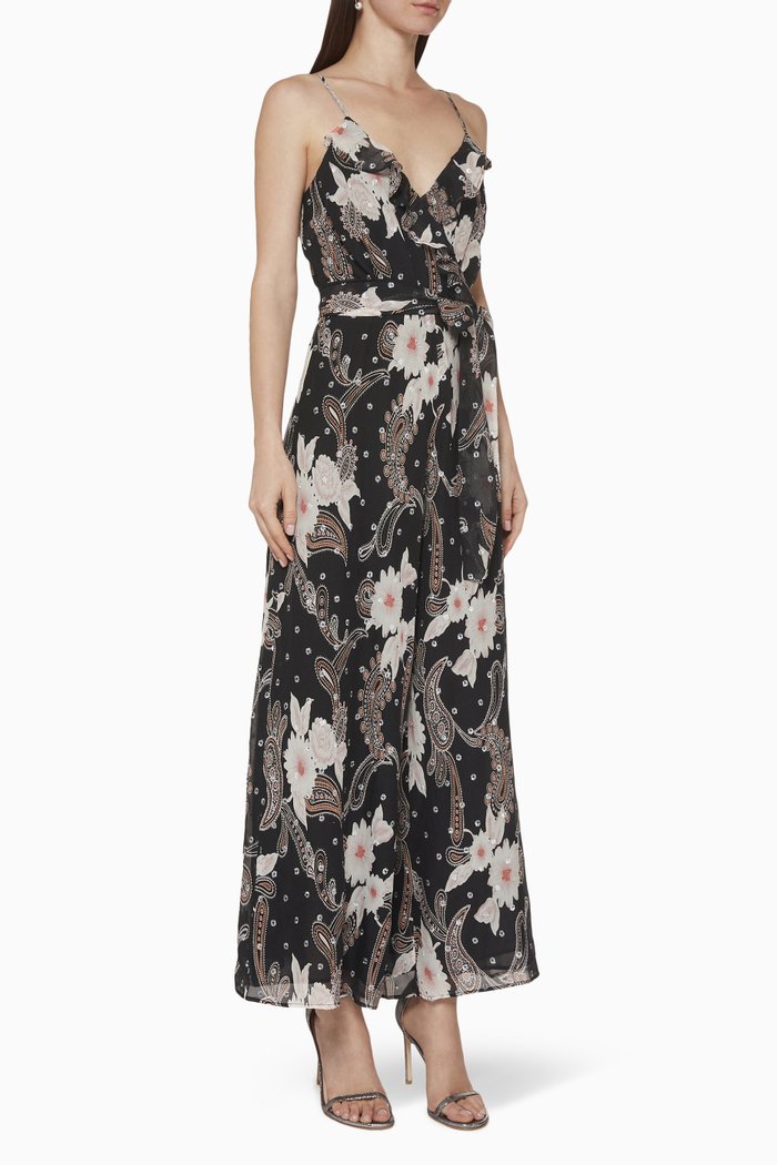 

Calliope Silk Jumpsuit, Black