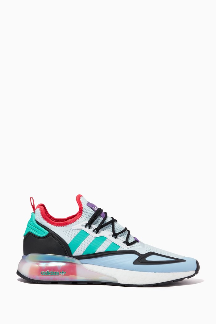 

ZX 2K Boost Sneakers in Mesh & TPU, Multicolour