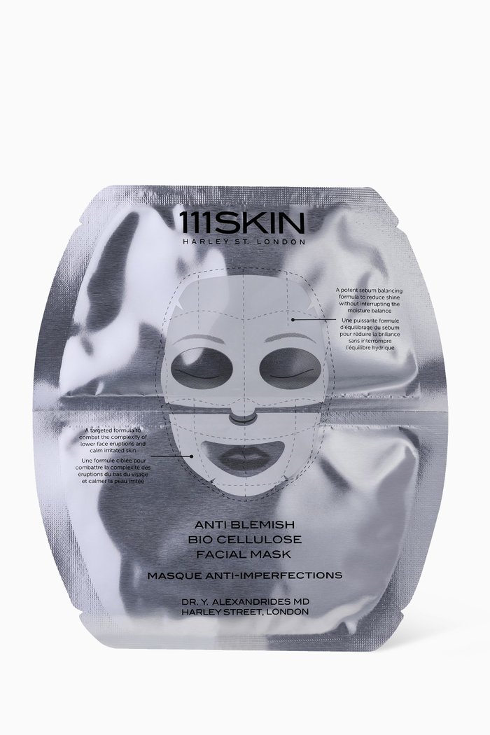 

Anti Blemish Bio Cellulose Facial Mask, Pack of 5, Colourless