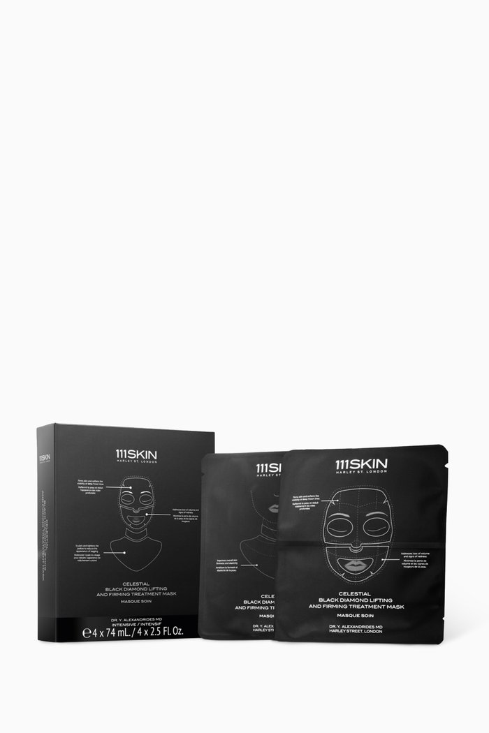 

Celestial Black Diamond Lifting and Firming Treatment Mask, Set of 4, Multicolour
