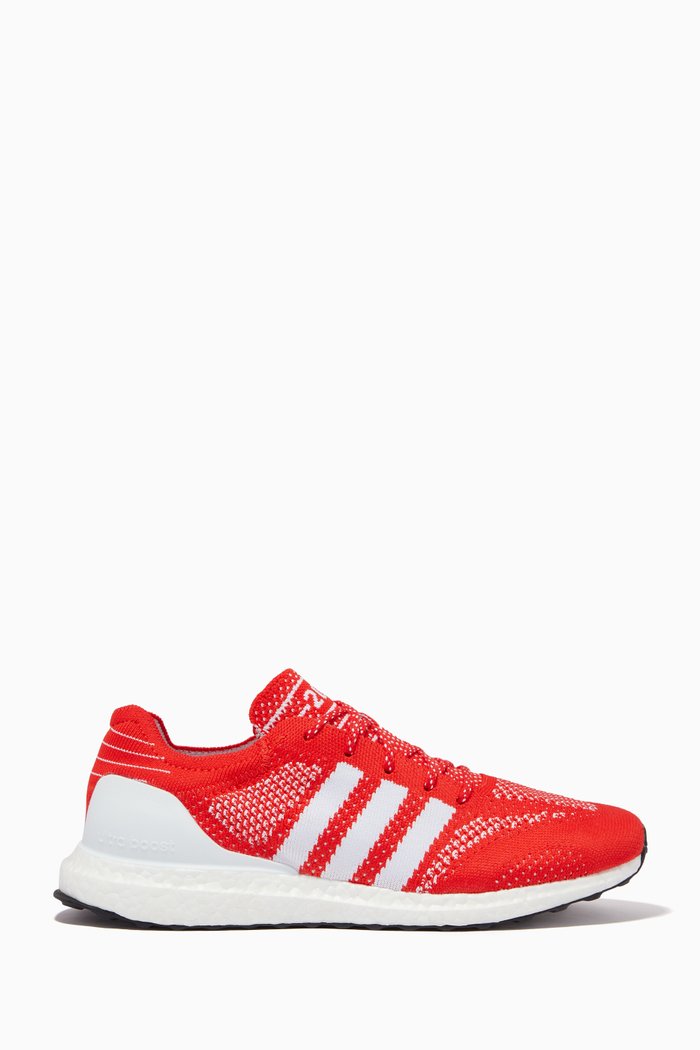

Ultraboost DNA Prime Sneakers in Primeknit, Red