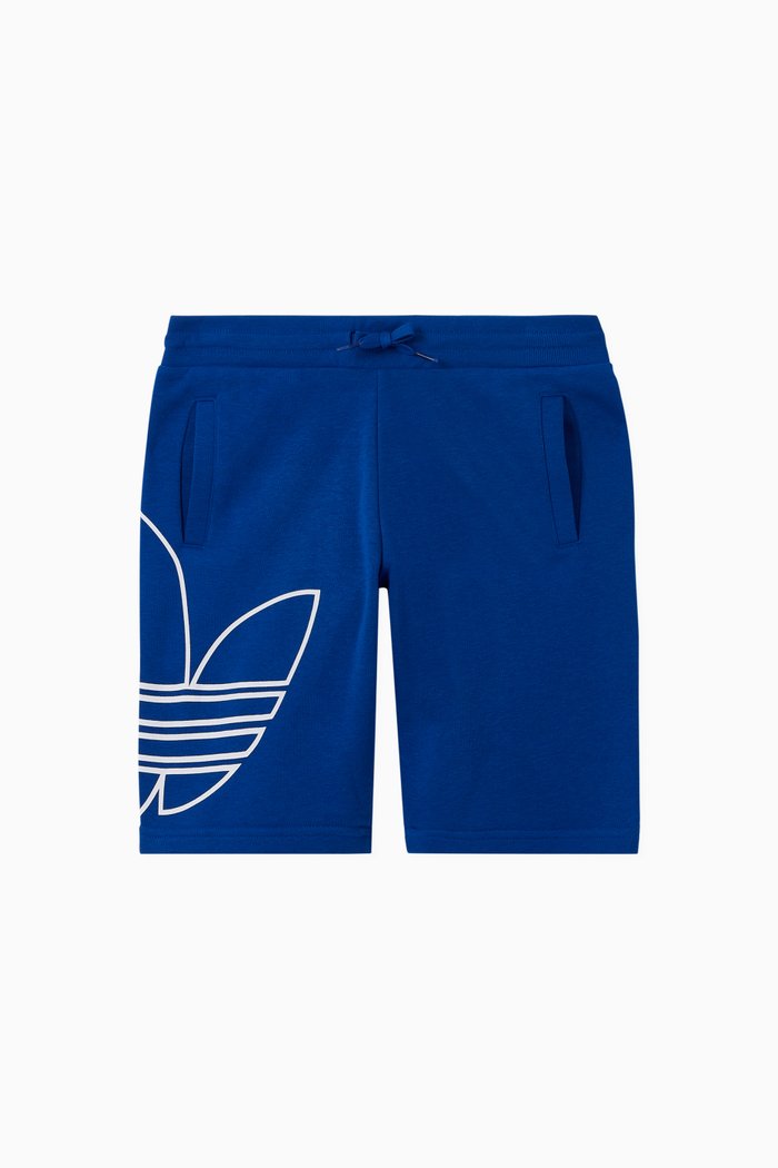 Large Trefoil Shorts, Blue