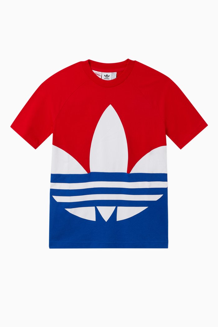 

Large Colour-block Trefoil T-Shirt, Multicolour