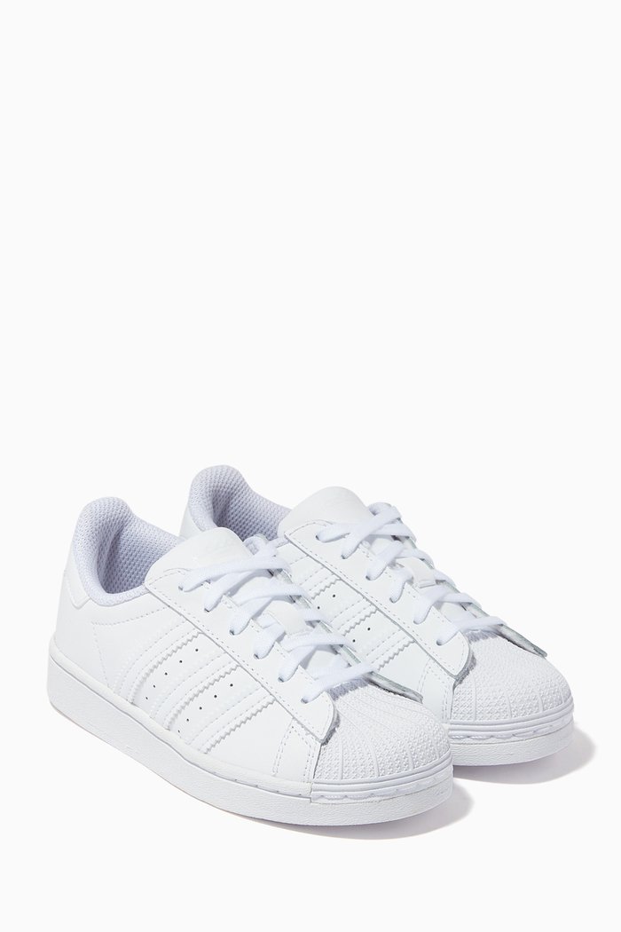 Superstar Leather Sneakers, White