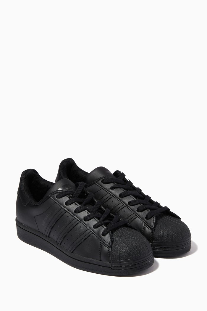 

Superstar Leather Sneakers, Black