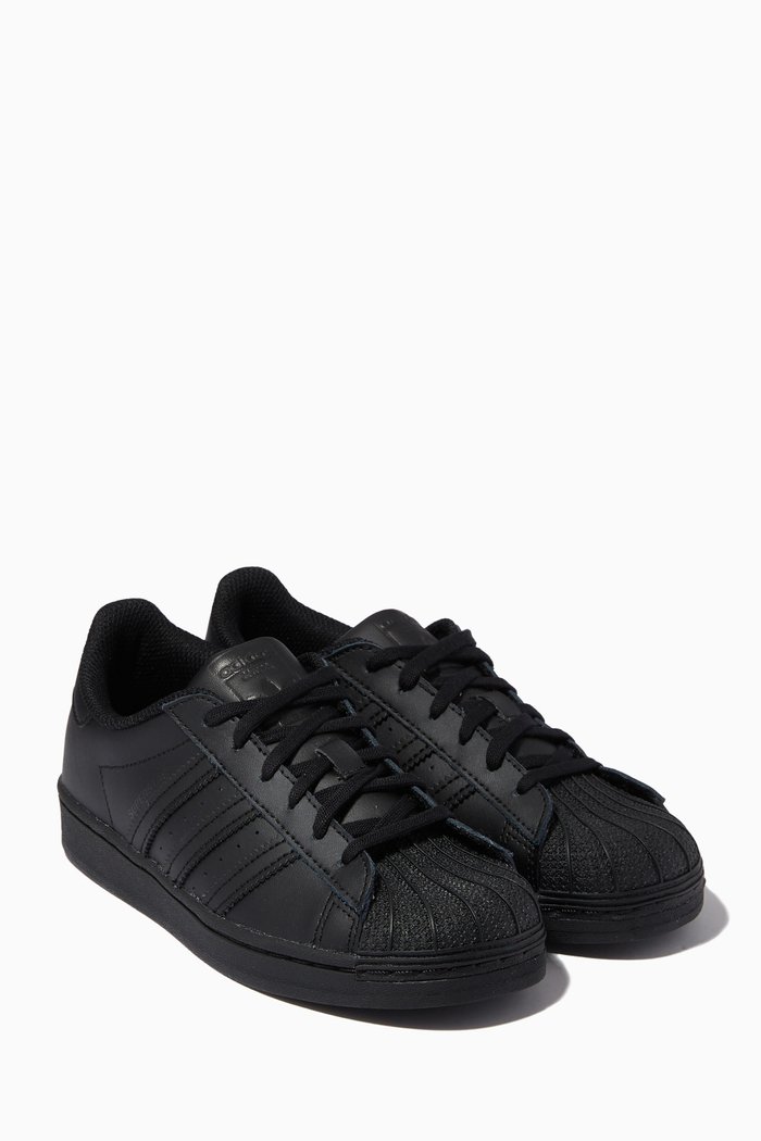 

Superstar Leather Sneakers, Black