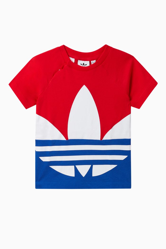 

Large Colour-block Trefoil T-Shirt, Multicolour