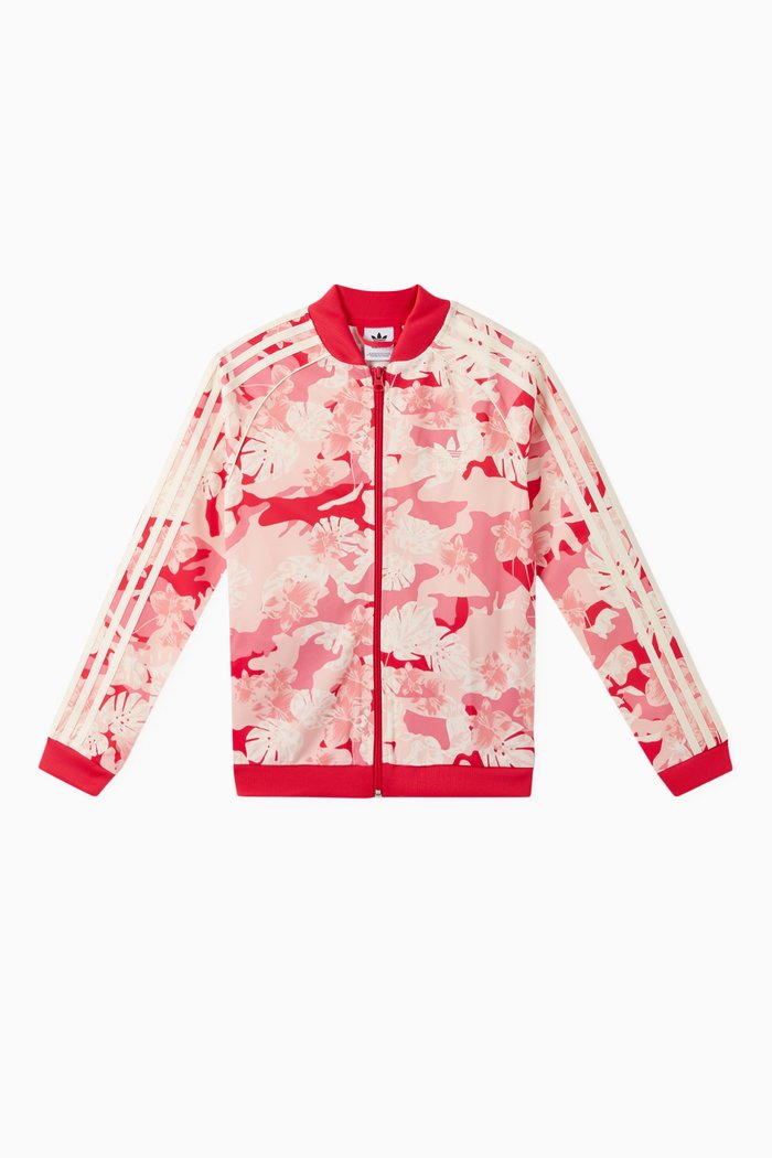 

Floral SST Track Jacket, Pink