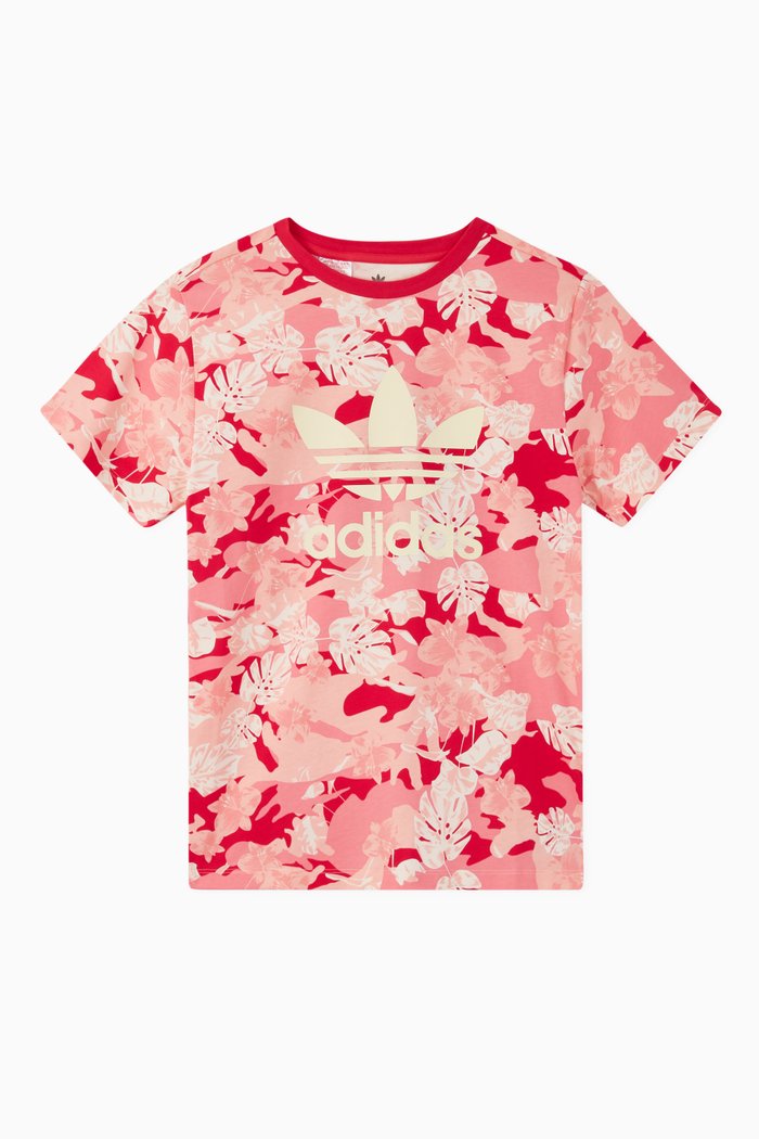 

Floral AOP Jersey T-Shirt, Pink