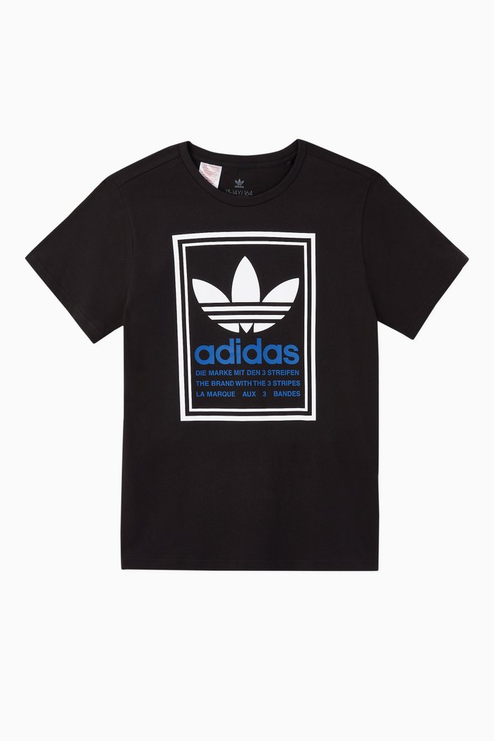 Trefoil Graphic T-Shirt, Black