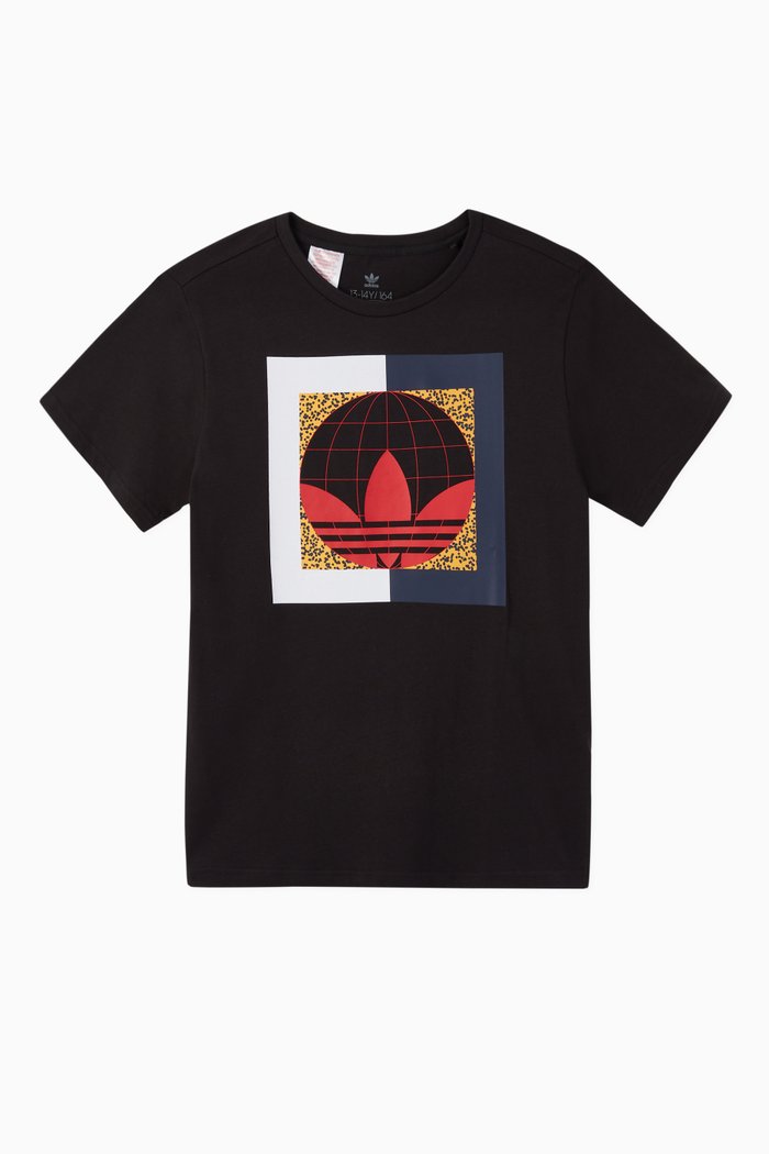 

Trefoil Graphic T-Shirt, Black