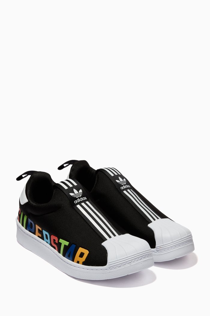 

360 X Superstar Sneakers in Mesh, Black