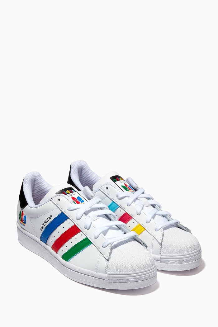 

Superstar Sneakers in Leather, White